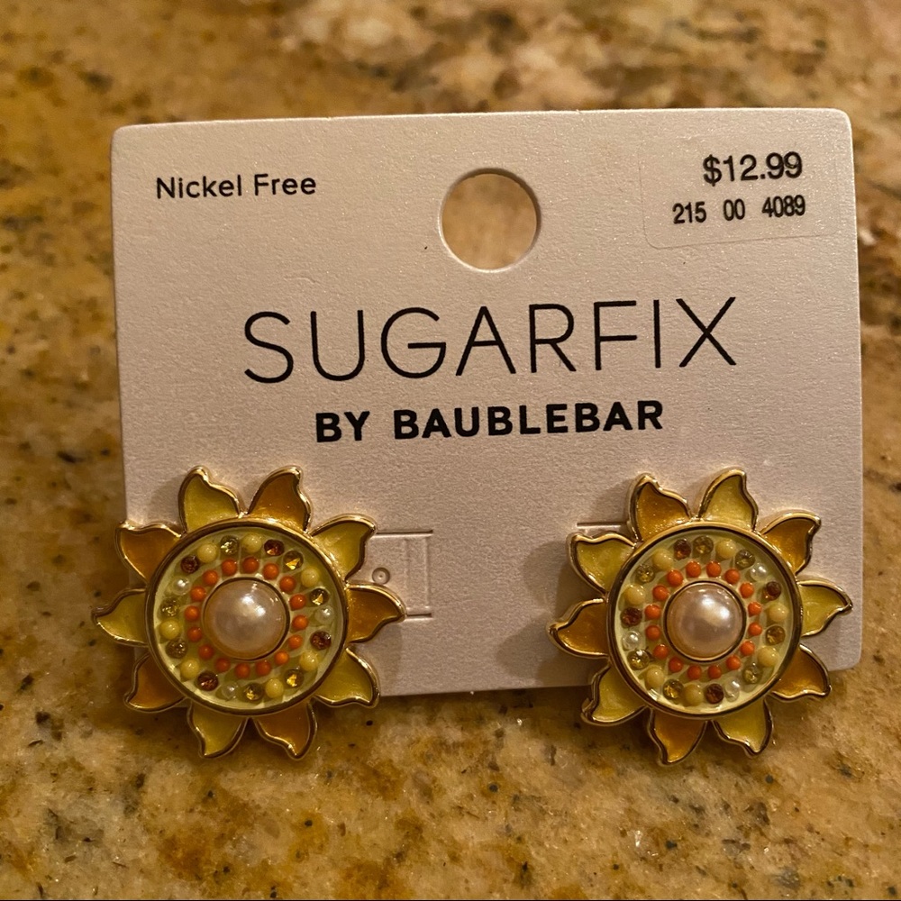 HP โ๏ธ SugarFix BaubleBar Soleil Sun Crystal Earrings - Picture 4 of 5